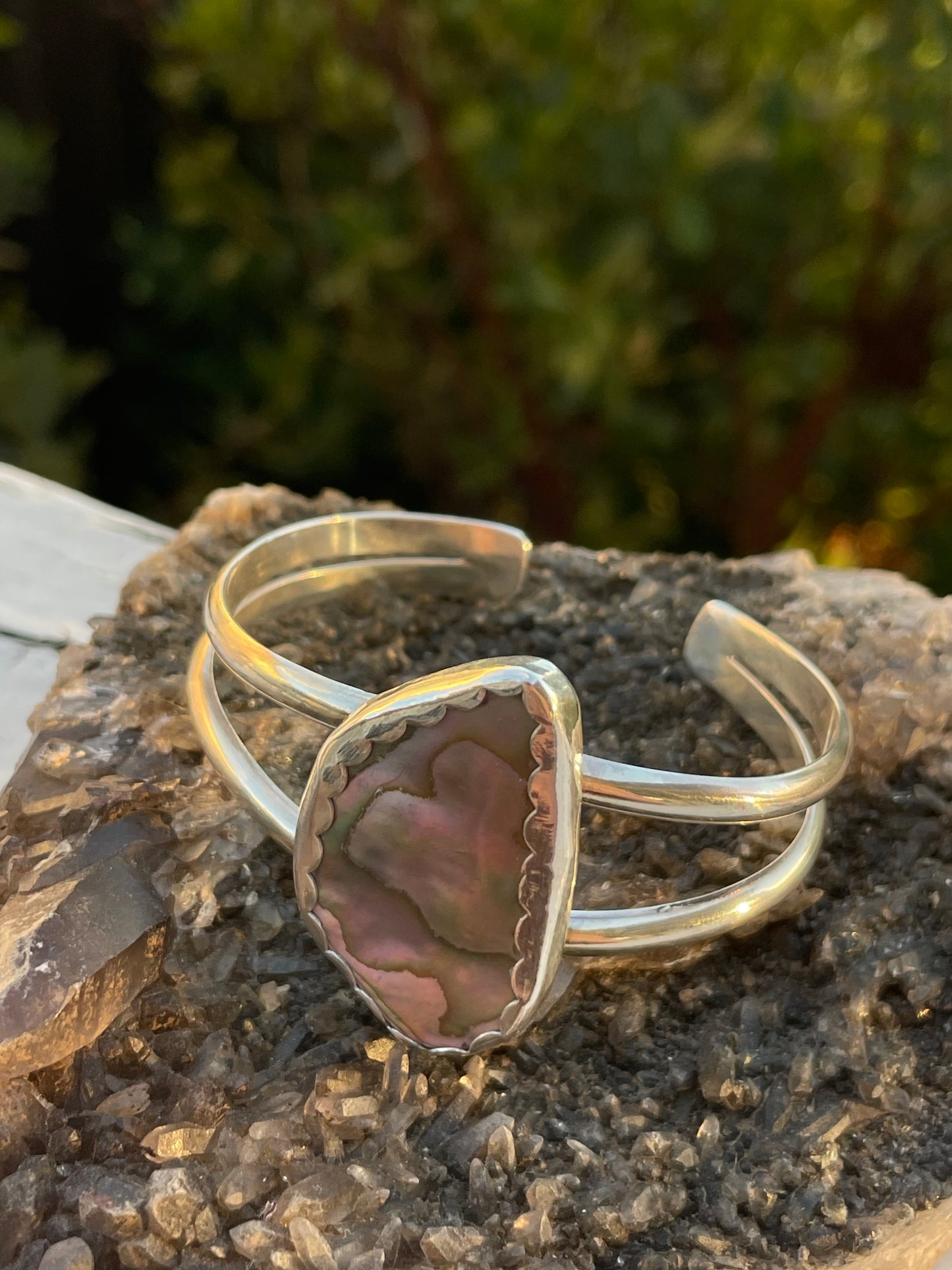 Scalloped Abalone Cuff