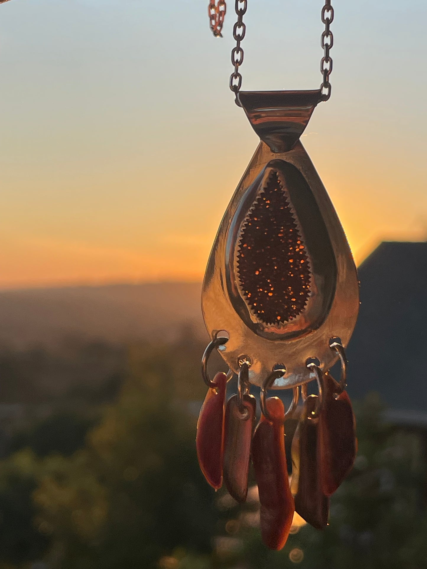 Whale Bone & Abalone Necklace