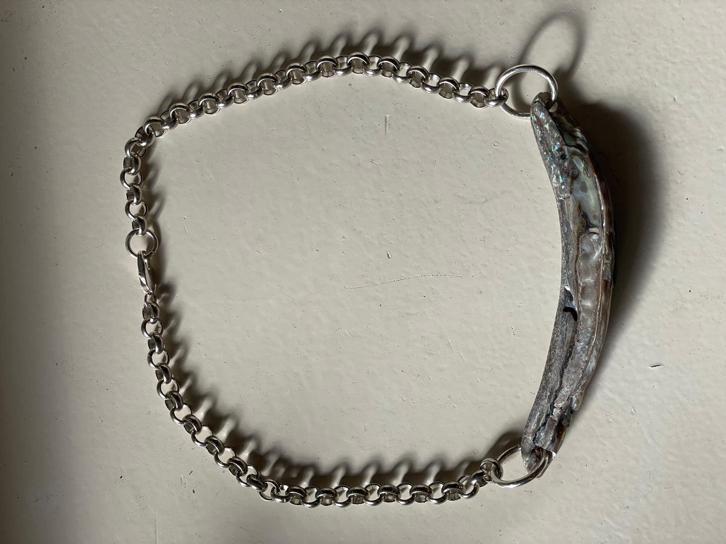 Chunky Abalone Choker Necklace
