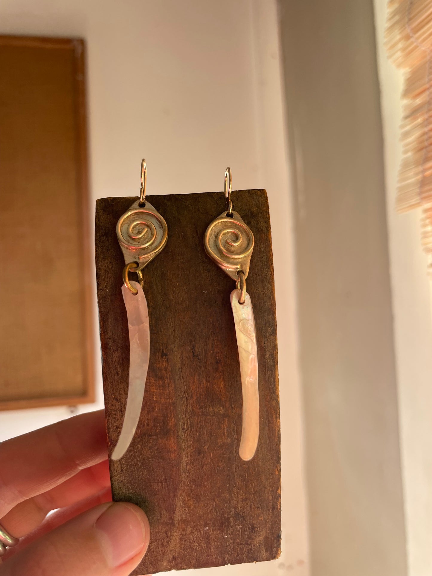 Spiral & Shell Earrings