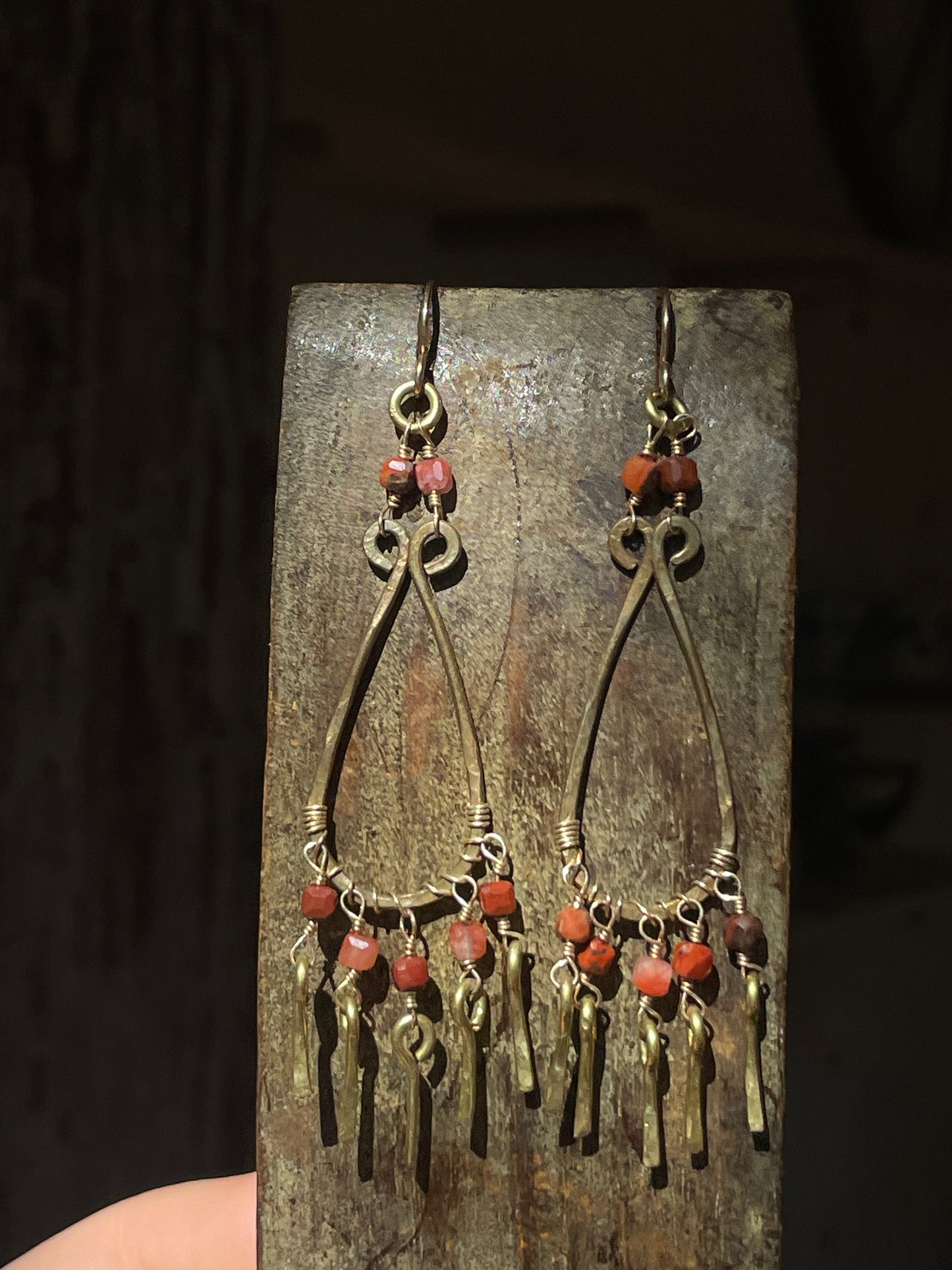 Carnelian Chandelier Earrings