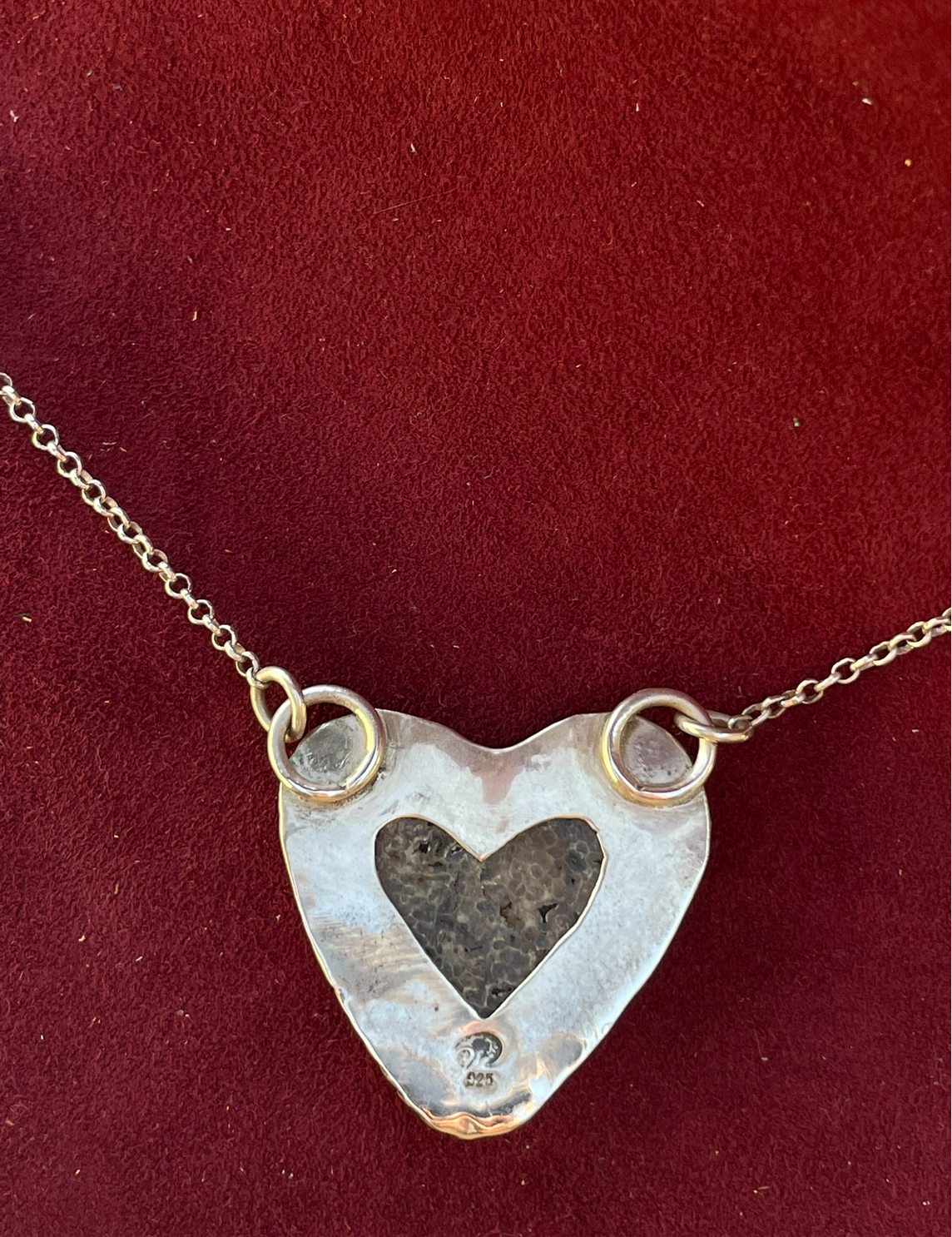 Whale Bone Heart Necklace