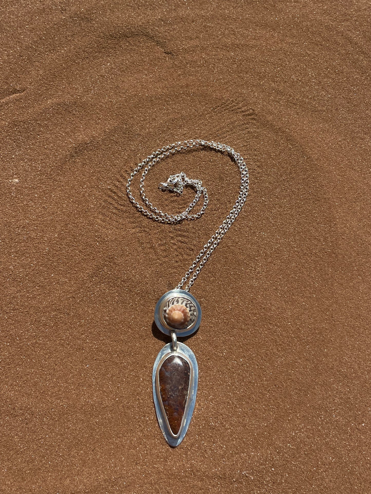 Spiraling Moss Necklace