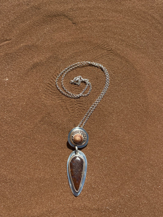 Spiraling Moss Necklace