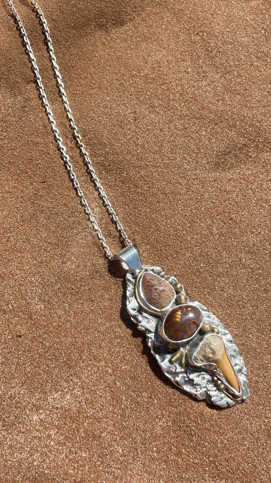 Ocean Fire Talisman Necklace