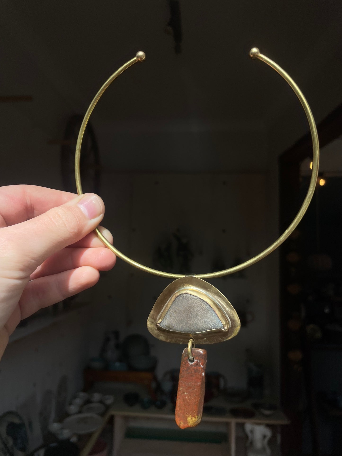 Brass Collar - Mushroom Teacher