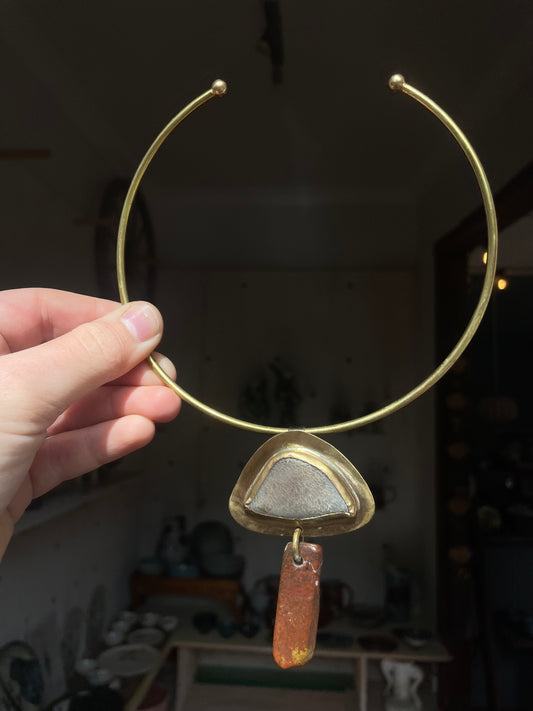 Brass Collar - Mushroom Teacher
