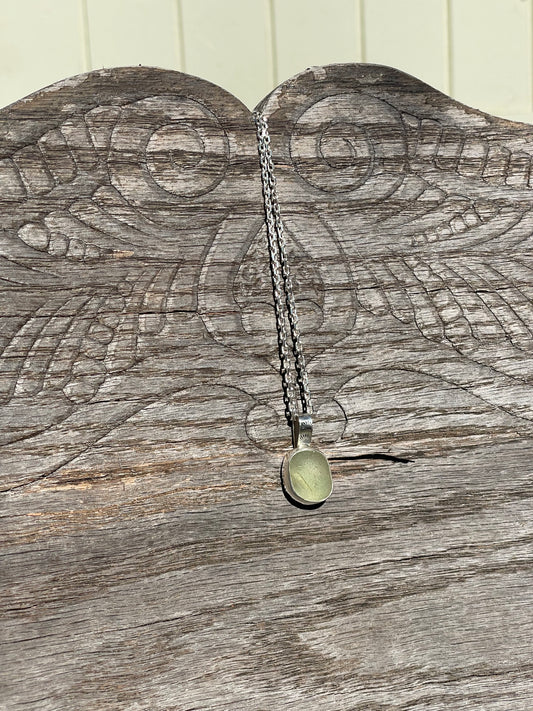 Seafoam Sea Glass Necklace