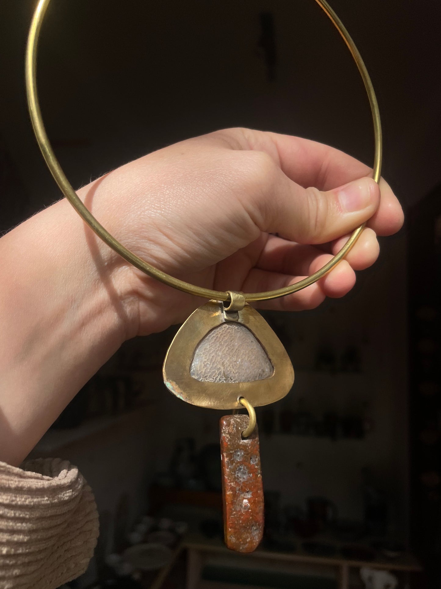 Brass Collar - Mushroom Teacher