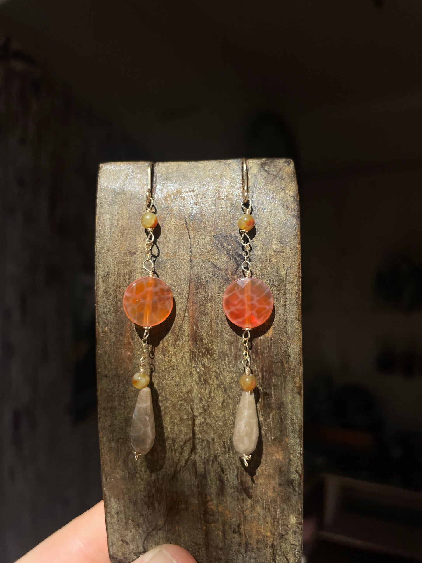Fire Agate Earrings