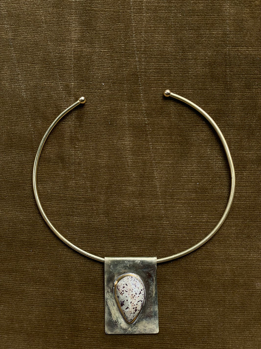 Stone Brass Collar