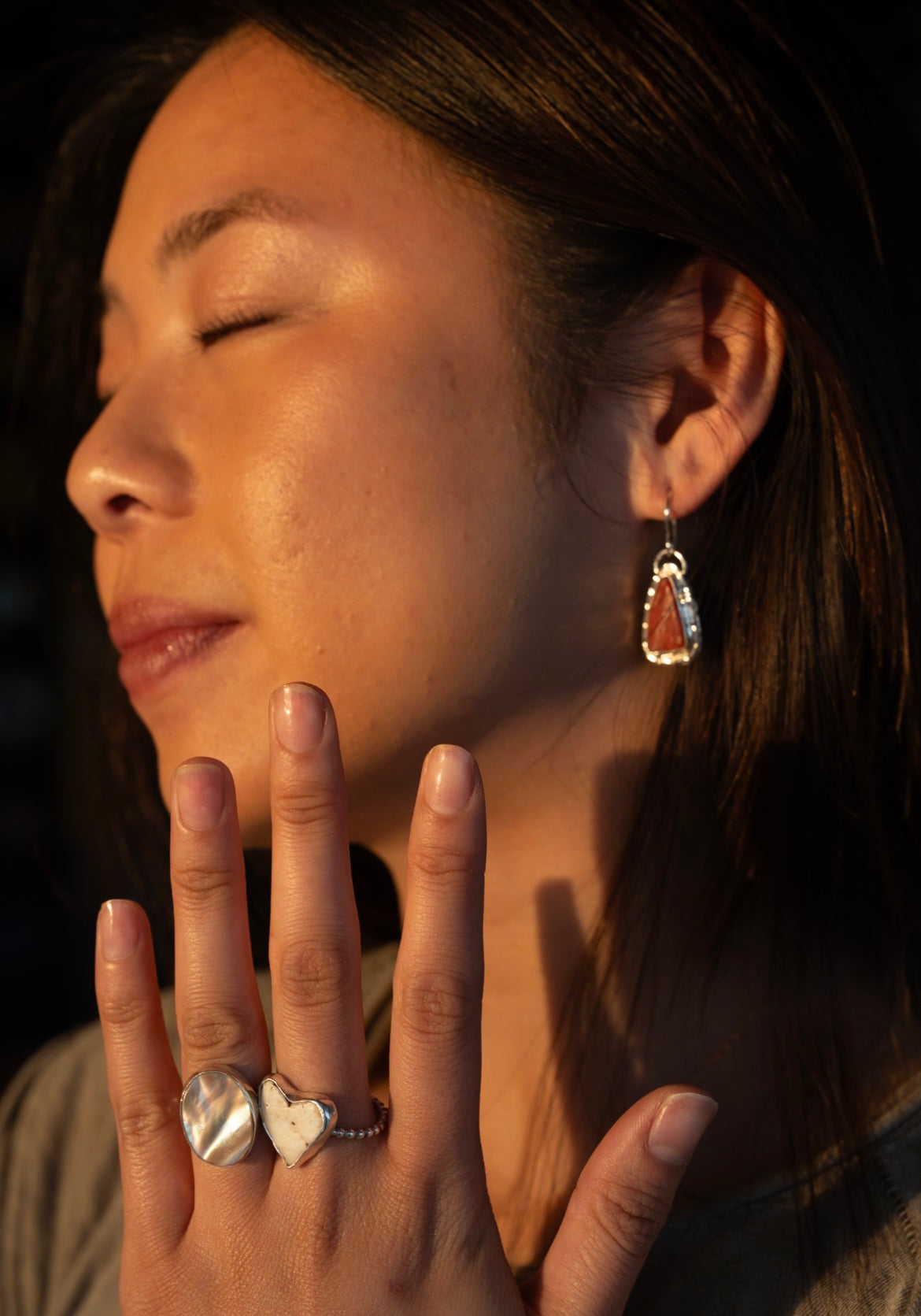 Red Abalone Earrings