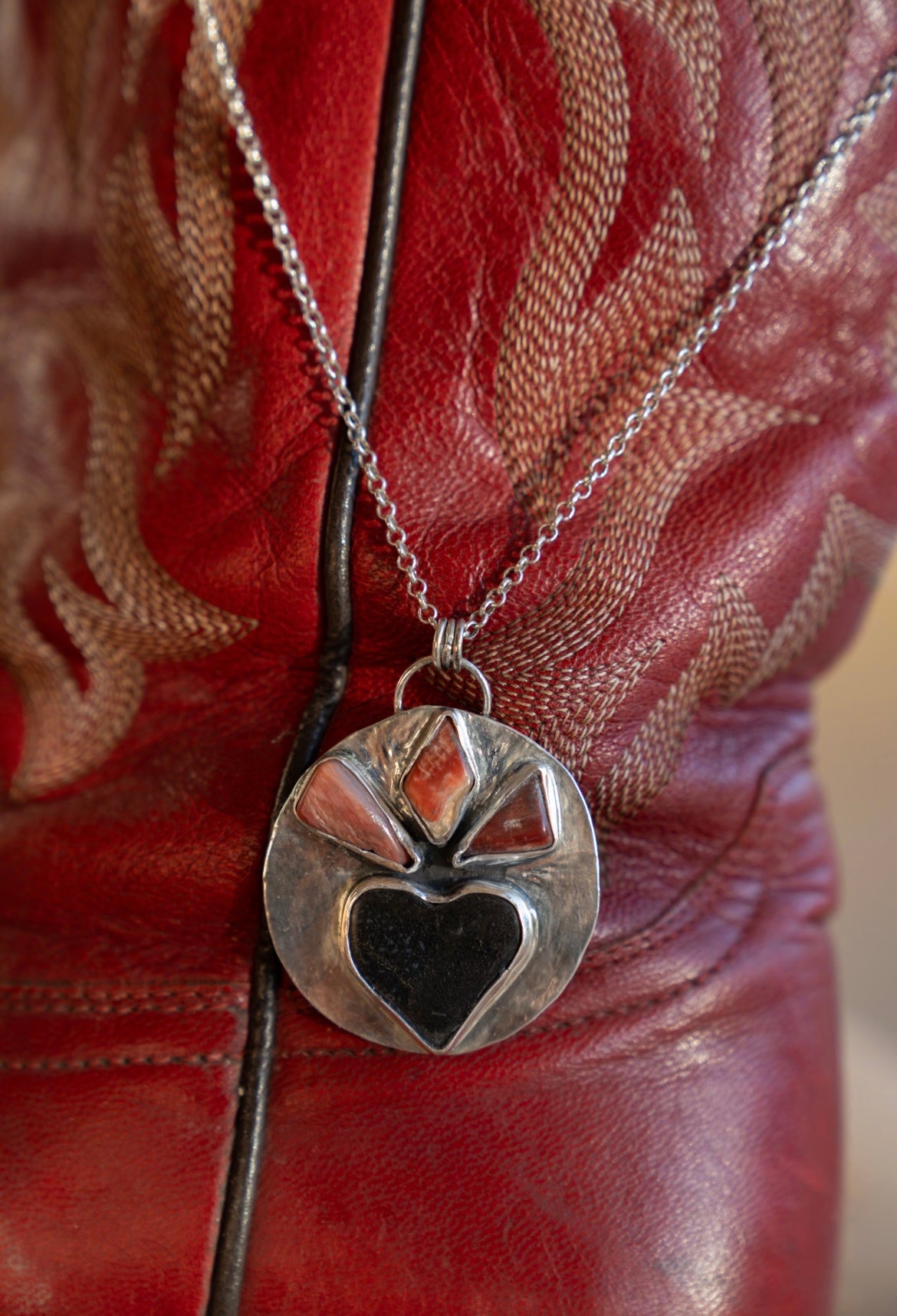 Flaming Heart Necklace