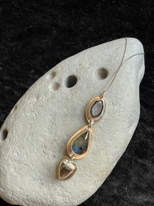 Glistening Dew Drop Talisman Necklace