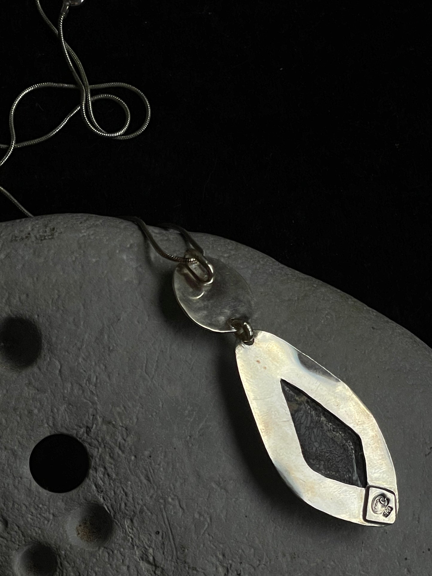 Whale Bone & Abalone Amulet Necklace