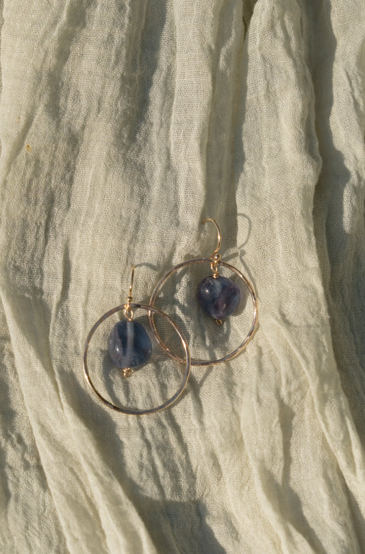 Fluorite Orbit Earrings