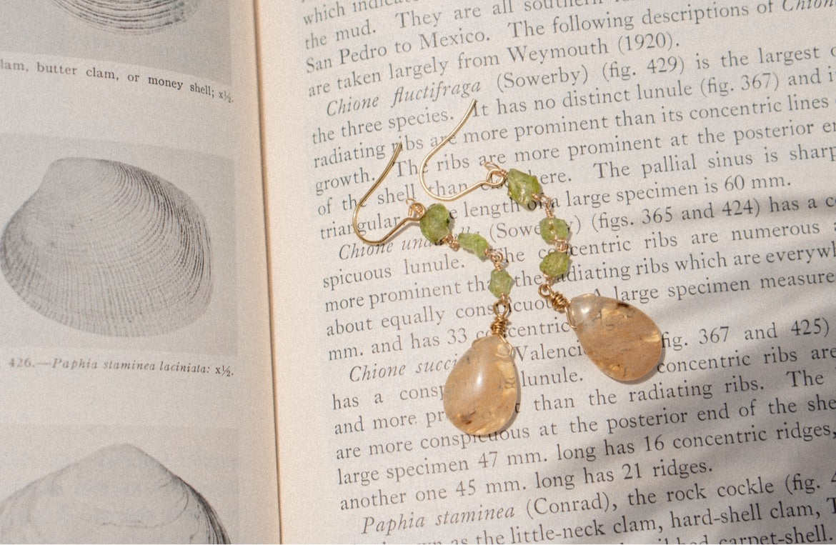 Peridot & Citrine Earrings