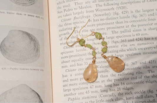 Peridot & Citrine Earrings