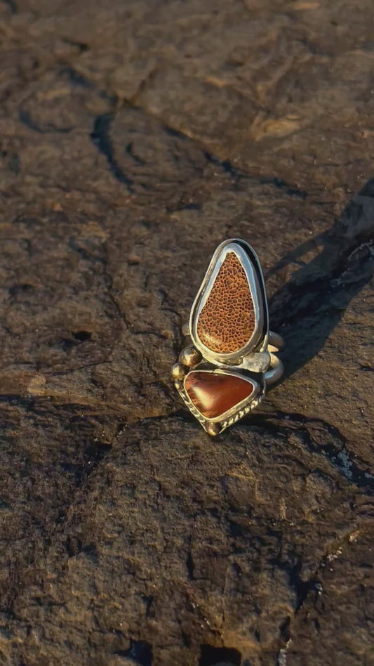 Red Serpent Ring Size 6.5